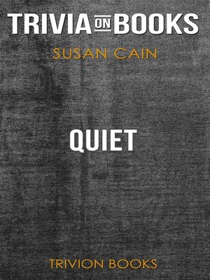 cover image of Quiet by Susan Cain (Trivia-On-Books)